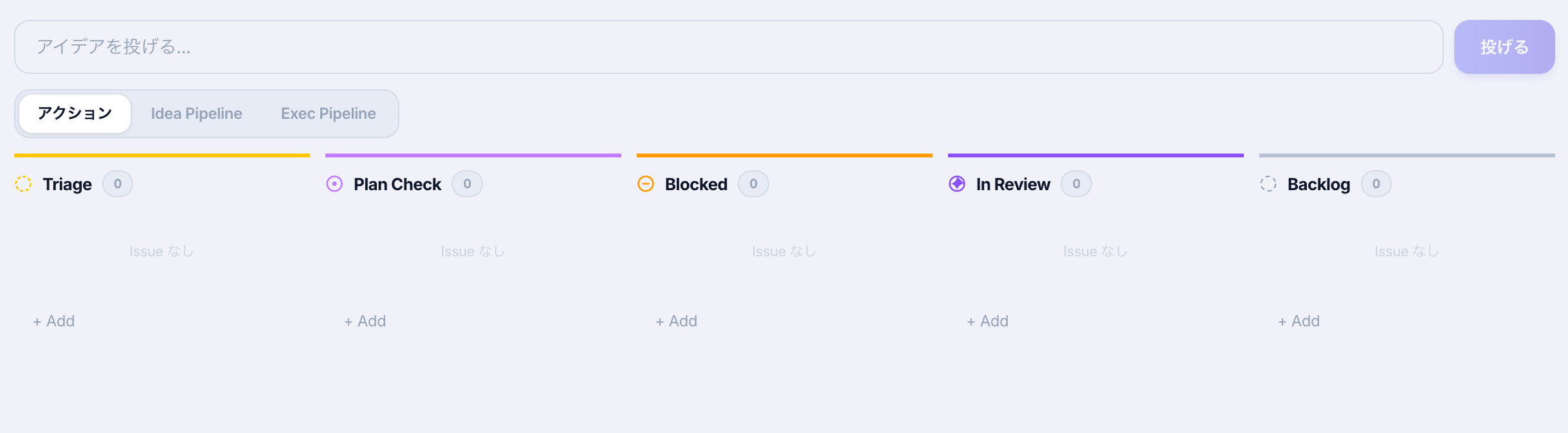 アイデアドリブン開発のボード